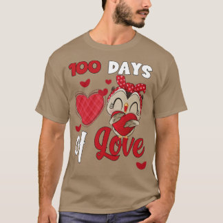 Fijne 100 dagen school 100 dagen van liefdesschat  t-shirt