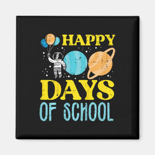 Fijne 100 dagen school Astronaut Planets 100th D Magneet
