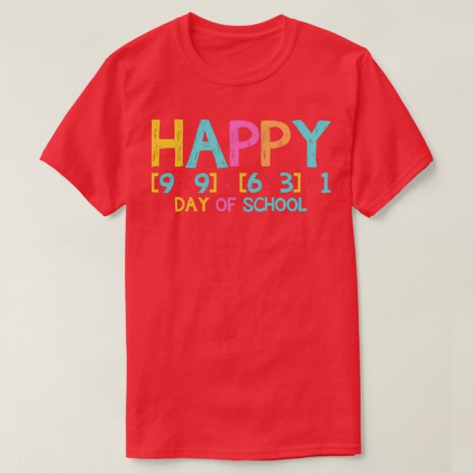 Fijne 100 dagen school grappige leraarStudent T-shirt (Design voorkant)