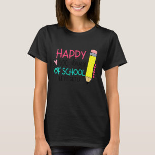 Fijne 100 dagen school laten we 100 dagen later we t-shirt
