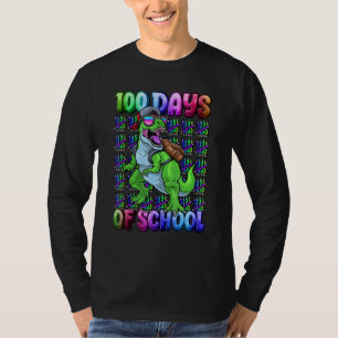 Fijne 100 dagen school voor kinderen jongens Dinos T-shirt
