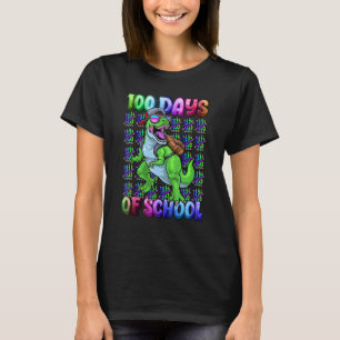 Fijne 100 dagen school voor kinderen jongens Dinos T-shirt
