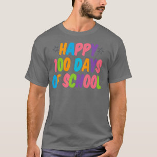 Fijne 100 dagen school voor leraar voor kinderen v t-shirt