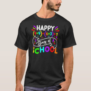 Fijne 100 dagen schoolformule 100e dag de Wiskunde T-shirt