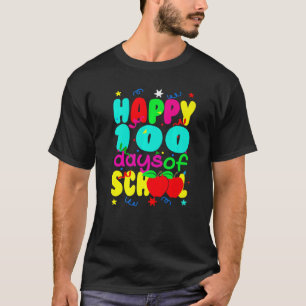 Fijne 100 dagen schoolklare leerling-leerling t-shirt