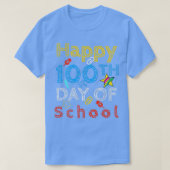 Fijne 100 dagen schoolleraar t-shirt (Design voorkant)