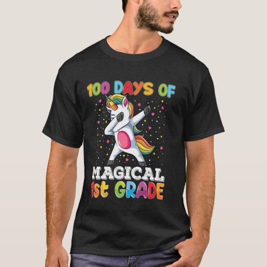 Fijne 100 dagen van Dabbi uit de eerste graad T-shirt (Voorkant)