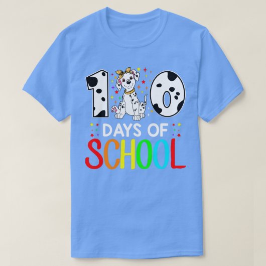 Fijne 100 dagen van de Dalmatische schoolstudent o T-shirt (Design voorkant)