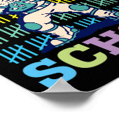 Fijne 100 dagen van de Kinderen van de school die  Poster (Hoek)