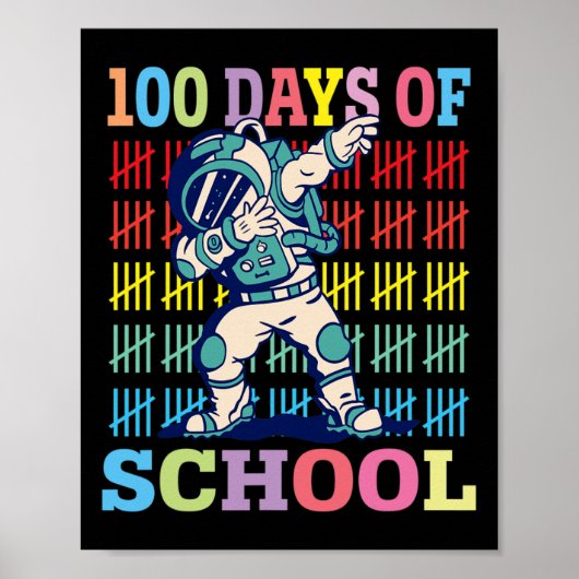 Fijne 100 dagen van de Kinderen van de school die  Poster (Voorkant)