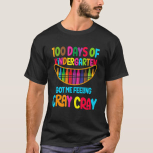 Fijne 100 dagen van de kindergarten kregen een kra t-shirt