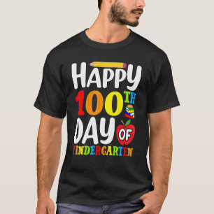 Fijne 100 dagen van de kleuterschool voor jongens t-shirt