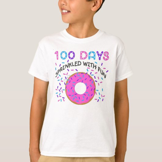 Fijne 100 dagen van scholieren die met flauwekul z t-shirt (Voorkant)
