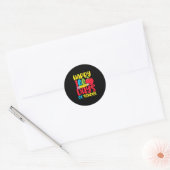 Fijne 100 dagen van schooldocenten en Kinderen 1. Ronde Sticker (Envelop)
