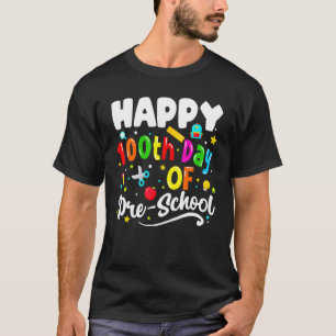 Fijne 100 dagen voorschoolse leerkrachten Kinder G T-shirt