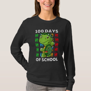Fijne 100e dag schoolschildpad 100 t-shirt