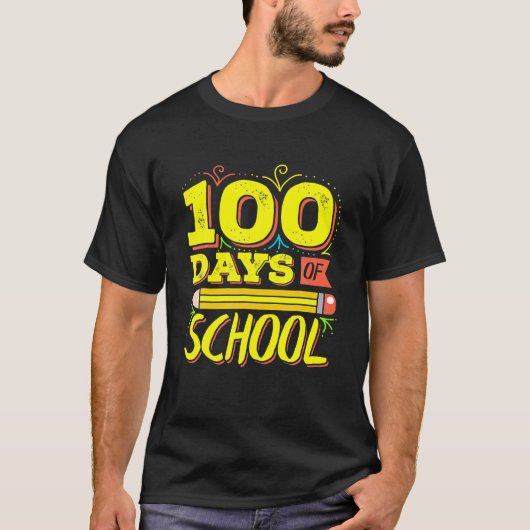 Fijne 100e dag schooluitval voor de kindertuin t-shirt (Voorkant)