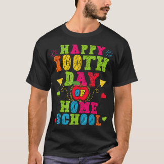 Fijne 100e dag thuisleraar 100 dagen T- T-shirt