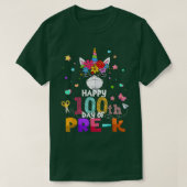 Fijne 100e dag van de docent van het predikaat Uni T-shirt (Design voorkant)