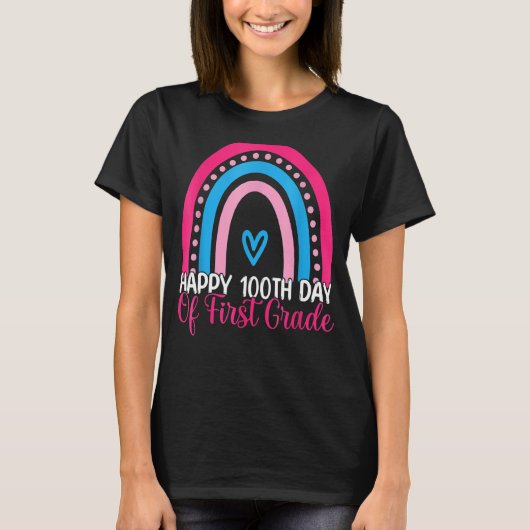 Fijne 100e dag van de eerste graad Mannen van de r T-shirt (Voorkant)
