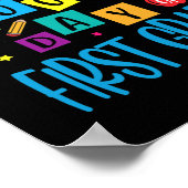 Fijne 100e dag van de eerste klas lerarenstudenten poster (Hoek)