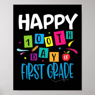 Fijne 100e dag van de eerste klas lerarenstudenten poster
