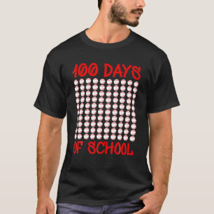 Fijne 100e dag van de Kind van de Baseball Lovers T-shirt
