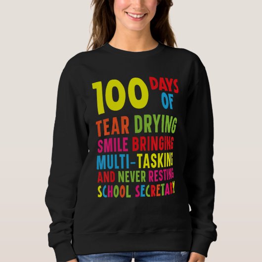 Fijne 100e dag van de leerling-leerling trui (Voorkant)