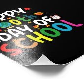 Fijne 100e dag van de leerling van de school foto afdruk (Hoek)