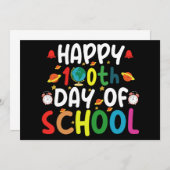Fijne 100e dag van de leerling van de school kaart (Voorkant / Achterkant)