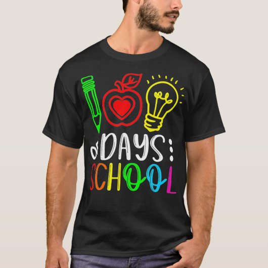Fijne 100e dag van de leerling van de school t-shirt (Voorkant)