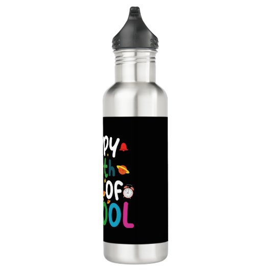 Fijne 100e dag van de leerling van de school waterfles  (Rechts)