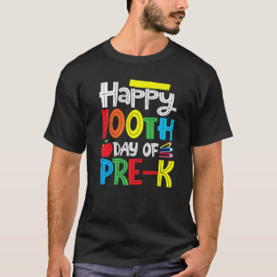 Fijne 100e dag van de prek leraar of leerling-kind t-shirt