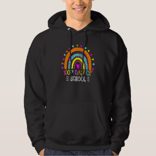 Fijne 100e dag van de regenboogschool 100 dagen Sm Hoodie