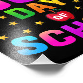 Fijne 100e dag van de School voor docenten en stud Foto Afdruk (Hoek)