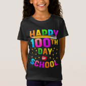 Fijne 100e dag van de School voor docenten en stud T-shirt (Voorkant)