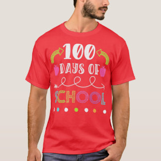 Fijne 100e dag van de School voor Onderwijs of Kin T-shirt