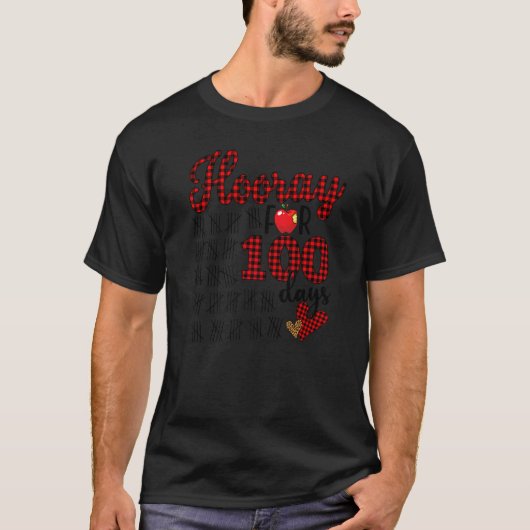 Fijne 100e dag van de schoolbufferpauze voor t-shirt (Voorkant)
