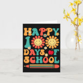 Fijne 100e dag van de schoolleraar Groovy - 100 da Kaart (Gele Bloem)