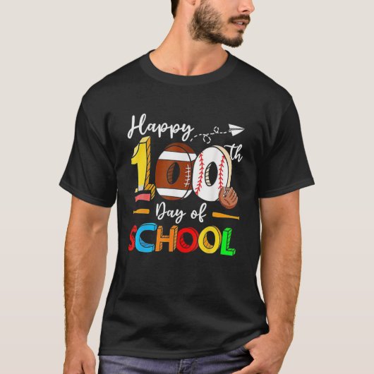 Fijne 100e dag van de schoolleraar Kinder Afstudee T-shirt (Voorkant)