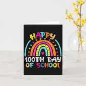Fijne 100e dag van de schoolleraar Kinderen 100 da Kaart (Gele Bloem)