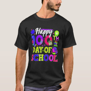 Fijne 100e dag van de schoolleraar Kinderen 100 da T-shirt