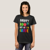 Fijne 100e dag van de vijfde klas Apple-vrucht T-shirt (Voorkant volledig)