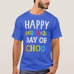 Fijne 100e schooldag met wiskundige formule voor 1 t-shirt