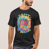Fijne 100e Schooldag Slimmer Ontwerp T-shirt (Voorkant)