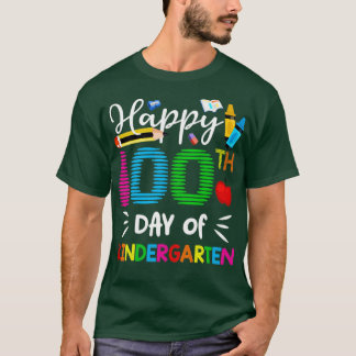 Fijne 100ste dag kindertuinschoolcadeaus t-shirt
