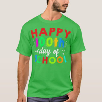 Fijne 100ste dag schoolschoolgeld t-shirt