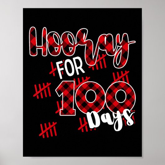 Fijne 100ste dag schoolvakantie voor 100 dagen poster (Voorkant)
