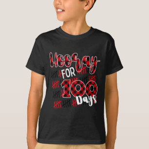 Fijne 100ste dag schoolvakantie voor 100 dagen t-shirt