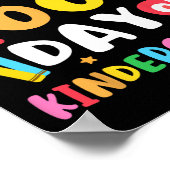Fijne 100ste dag van de kinderarts Kinderen 100 D Poster (Hoek)